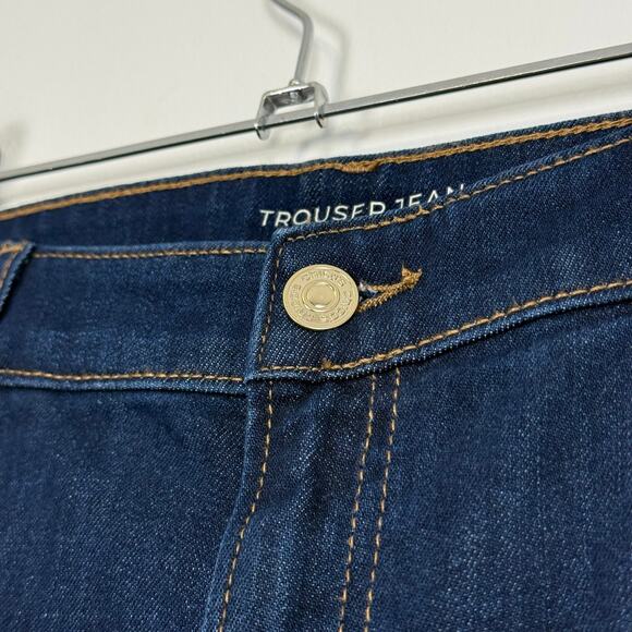 Chico's Wide Leg Disco Cotton Plus Size Basic Indigo Blue Trouser Jean 16R NWT - Picture 5 of 11